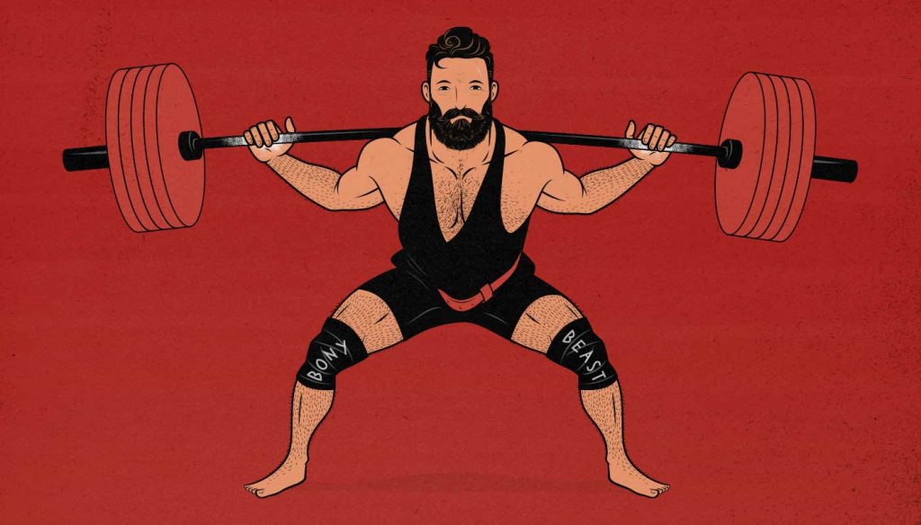 Illustration of a man doing general strength training