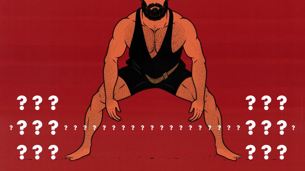 Illustration of a man doing deadlift alternatives.